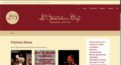 Desktop Screenshot of labibliotecacafe.com.ar